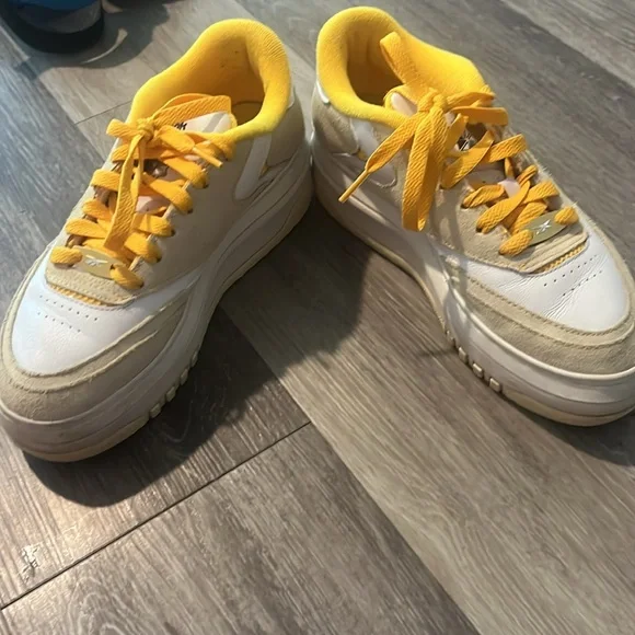 Yellow Platform Reeboks - Picture 3 of 5